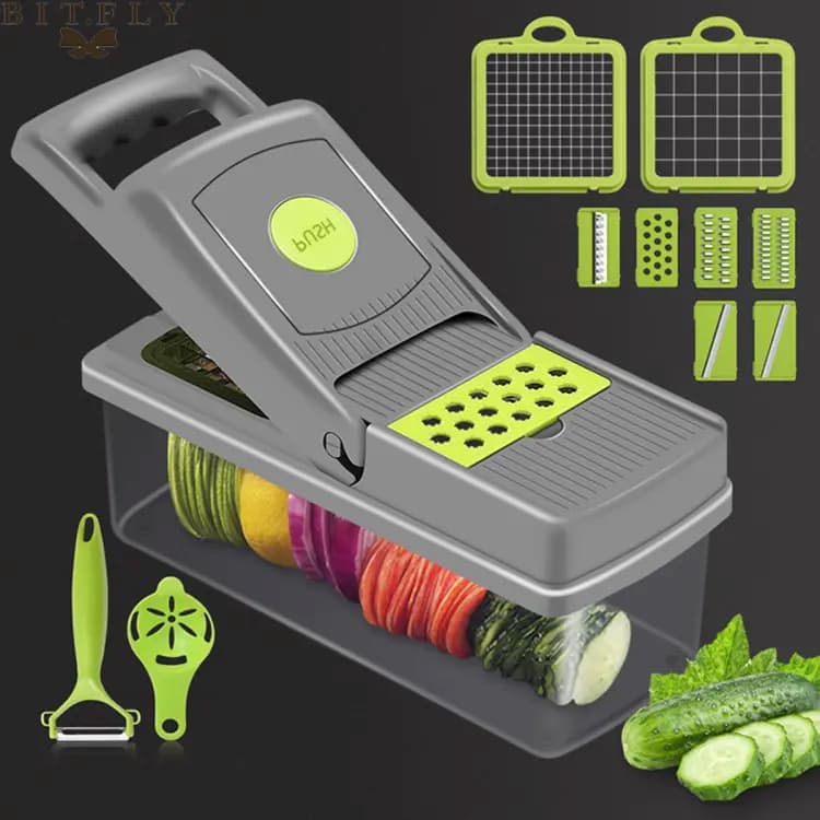 Vegetable Chopper Cutter Food Slicer Multifunctional 16 in 1