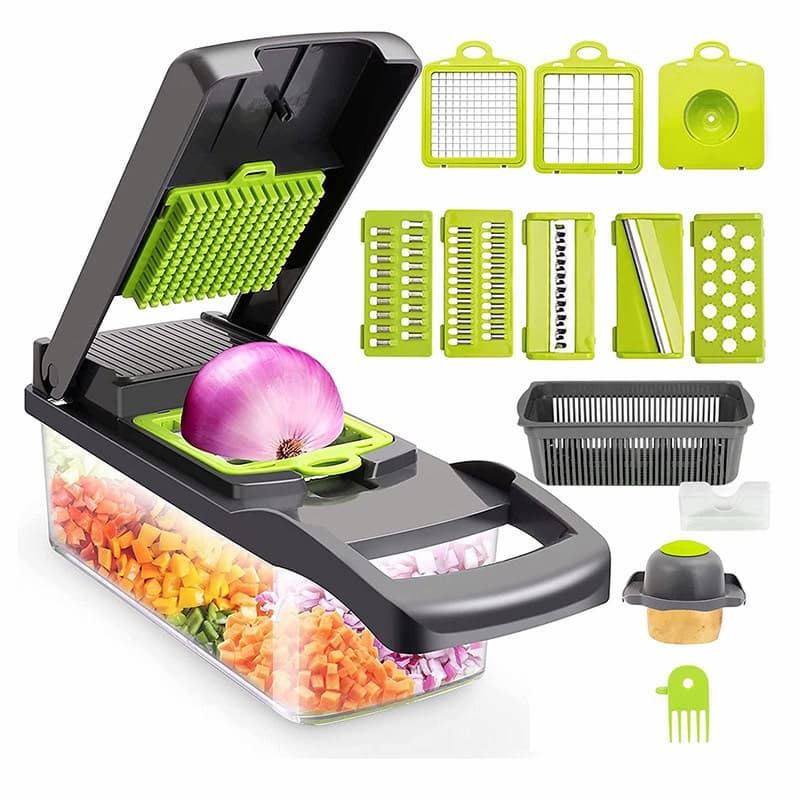 Vegetable Chopper Cutter Food Slicer Multifunctional 16 in 1
